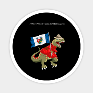 Clanosaurus Rex NORTHWESTTERRITORIESsaurus rex Northwest Territories Canada Flag Tyrannosaurus Rex Magnet